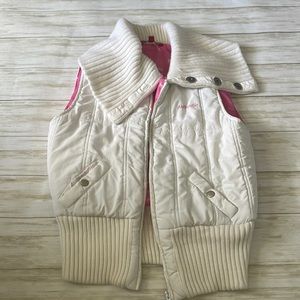 White vest large (fits more like a medium/small) pink interior, working zipper